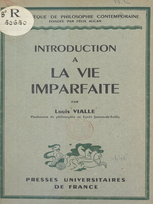 cover image of Introduction à la vie imparfaite